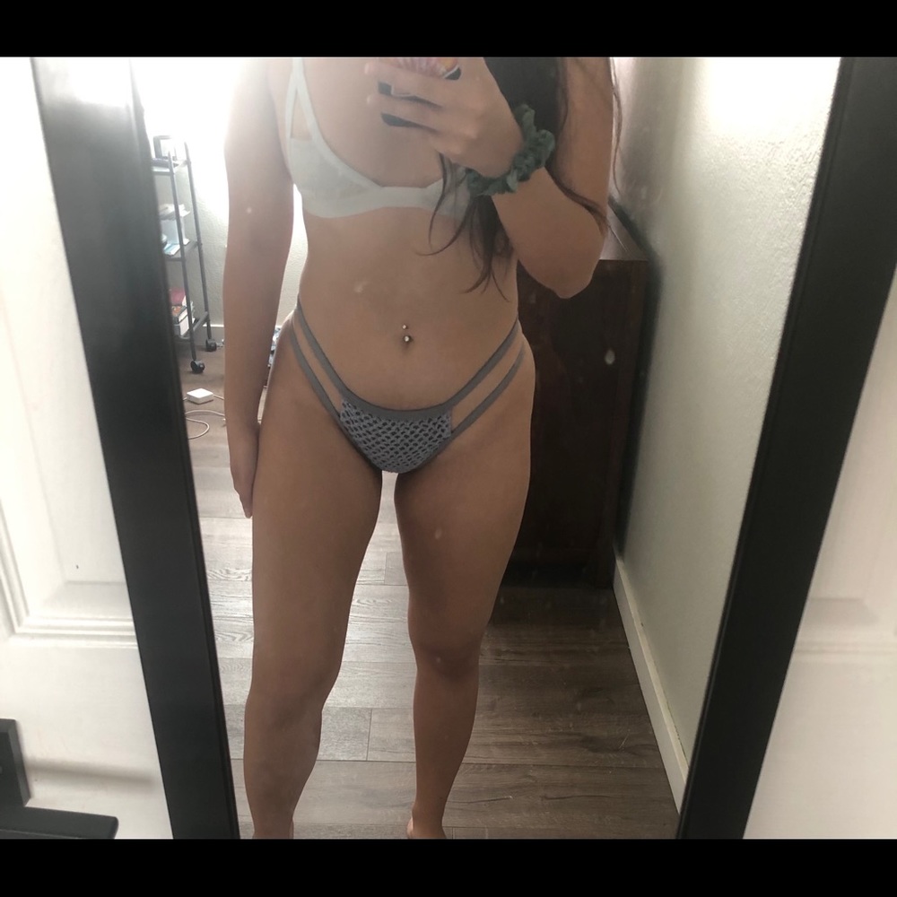 Gray Posh Pua Pili crochet bottoms